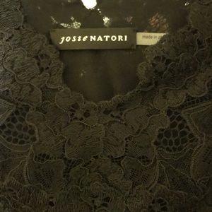 Natori Josie Black Lace Tank. New.